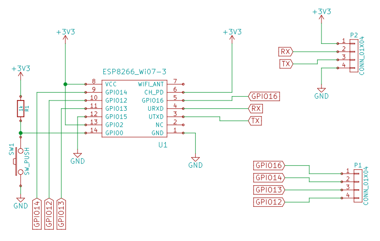 esp8266 adapter schematic